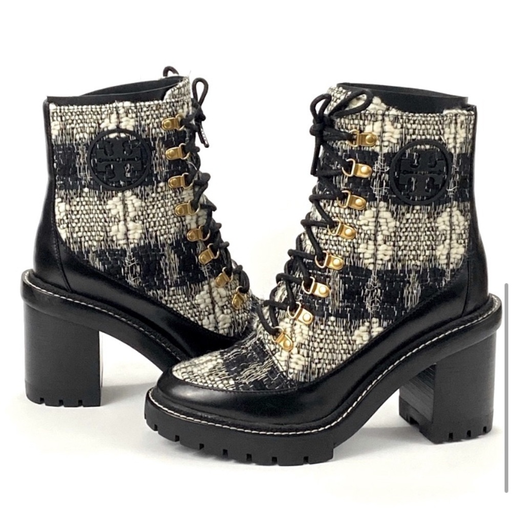 New Tory Burch Miller Wool lug sole Boot - Picture 6 of 7